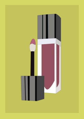 dudak parlatıcısı, biçimlendirilmiş vektör çizimi