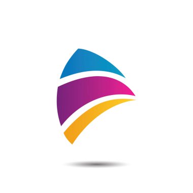 S harfi ve dalgalar için vektör logosu