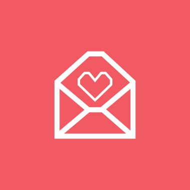 Aziz Valentine simgesi, vektör illüstrasyonu