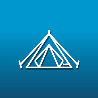 Çadır biçimlendirilmiş vektör çizimi