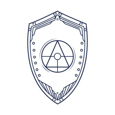 kalkan, tasarım vektörü illüstrasyonu