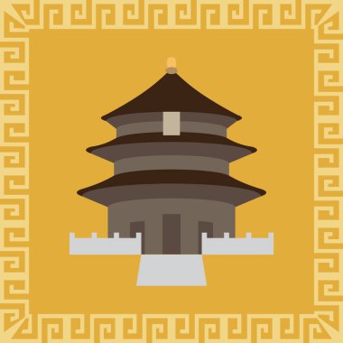 Çin yeni yıl kartının vektör illüstrasyonu