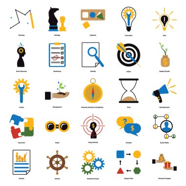 Tasarımınız için vektör simgeleri