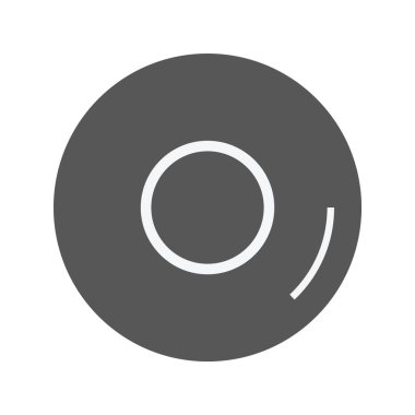 Vynil simgesinin vektör illüstrasyonu