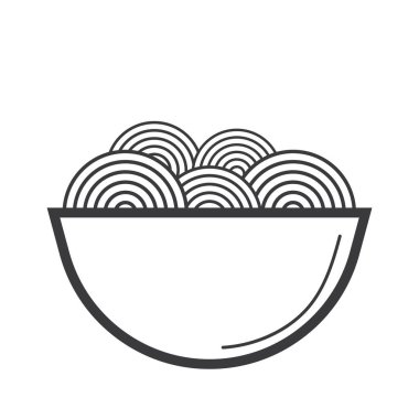 Gıda simgesinin vektör illüstrasyonu