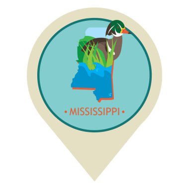 harita simgesinin vektör illüstrasyonu