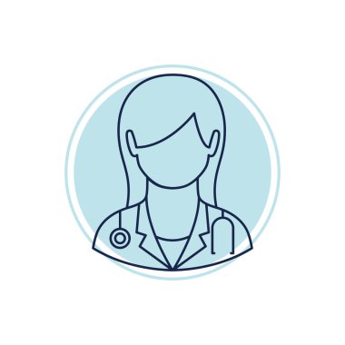 Doctor icon, vector illustration clipart