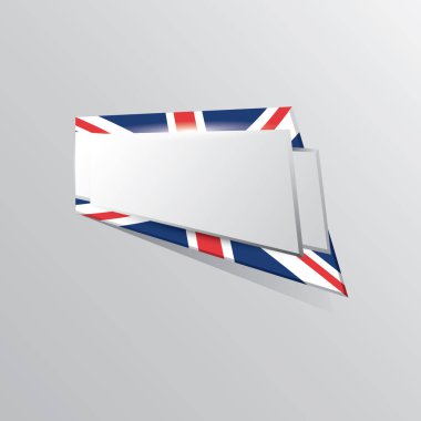 Birleşik Krallık bayrağının vektör illüstrasyonu
