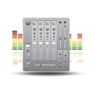 Karıştırıcı konsol vektör illüstrasyon simgesi 