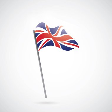 Bayrak simgesinin vektör illüstrasyonu