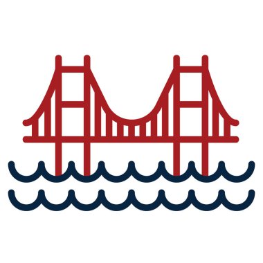 Bir merdiven simgesinin vektör çizimi