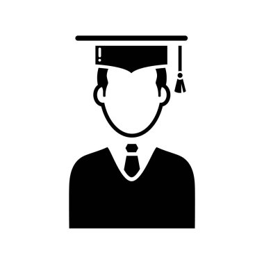 mezuniyet başlığı simgesi vektör illüstrasyon grafik tasarımı