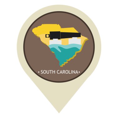 Seyahat simgesinin vektör illüstrasyonu