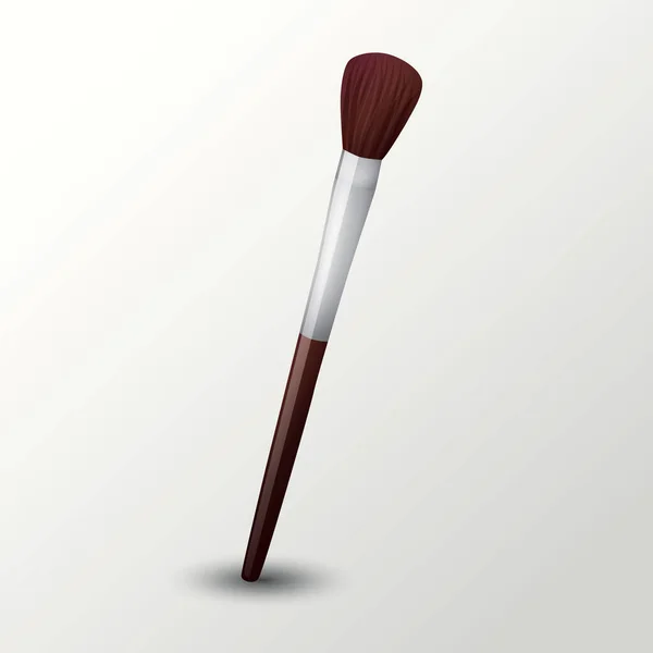 Cepillo Maquillaje Polvo — Vector de stock