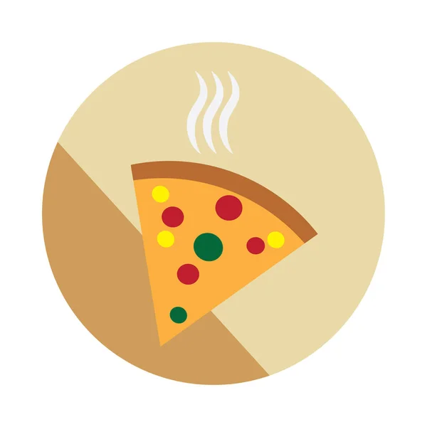Пицца Векторная Иллюстрация Дизайна — стоковый вектор