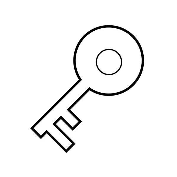 Vektorová Ilustrace Ikony Klíče Plochý Design — Stockový vektor