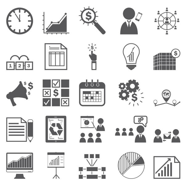 business icons set. vector illustration