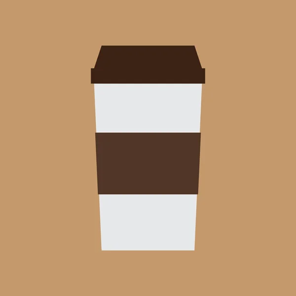 Copo Café Ícone Vetor Ilustração Design Gráfico — Vetor de Stock