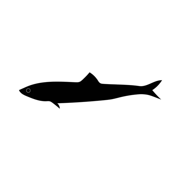 Ilustrasi Vektor Ikon Ikan - Stok Vektor