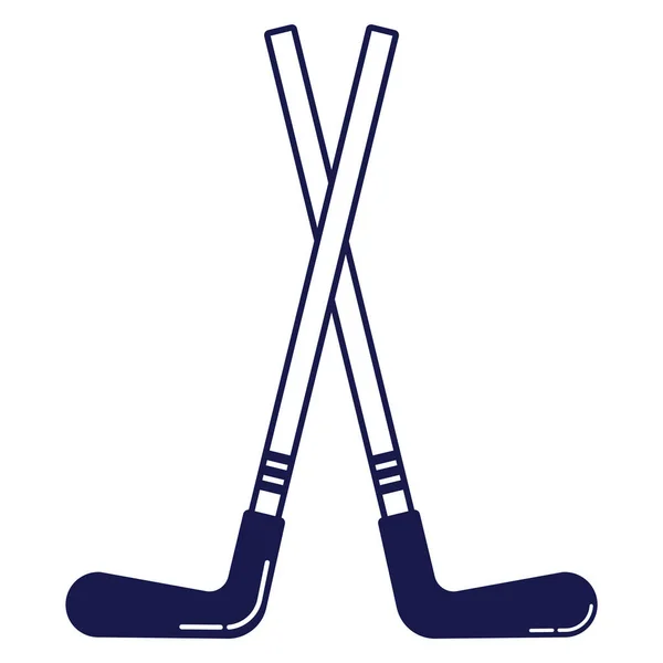 Hockeystick Icoon Vectorillustratie — Stockvector