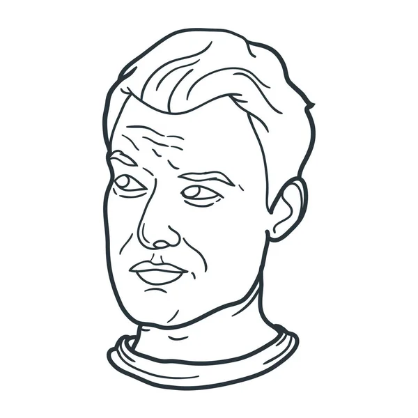 Annoyed Man Expression Design Vector Illustration — Stock Vector