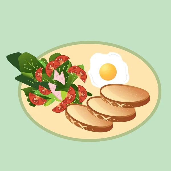 Сніданок Стилізована Векторна Ілюстрація — стоковий вектор