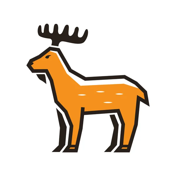 鹿のアイコンのベクトル図 — ストックベクタ