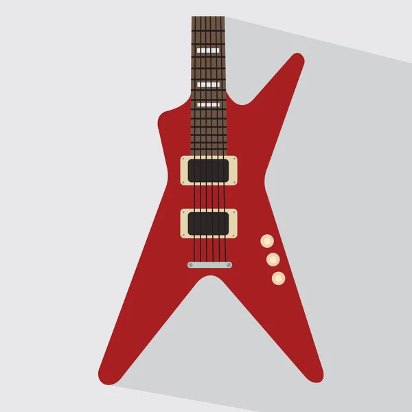 Electric Guitar Vector Illustration Icon — Stock Vector