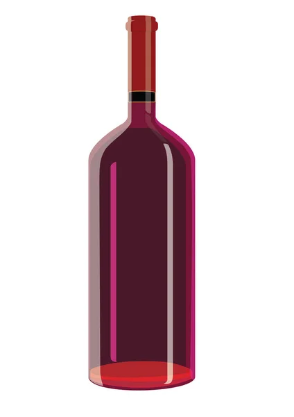 Wine Bottle Vector Illustration — Stock Vector