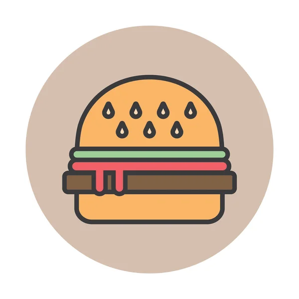 Ilustração Vetor Ícone Fast Food — Vetor de Stock