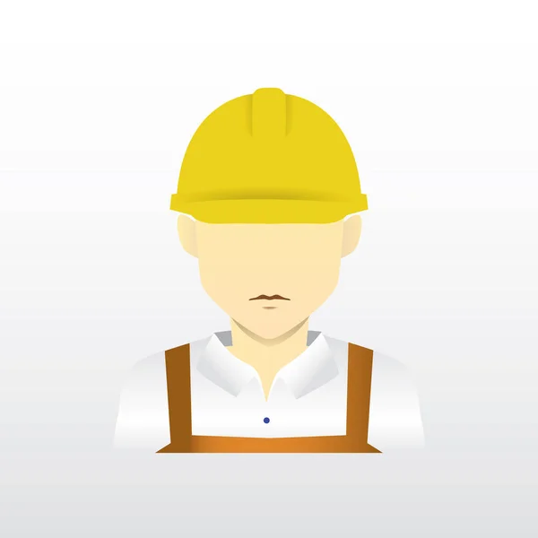 Construction Worker Vector Illustration — Stock Vector