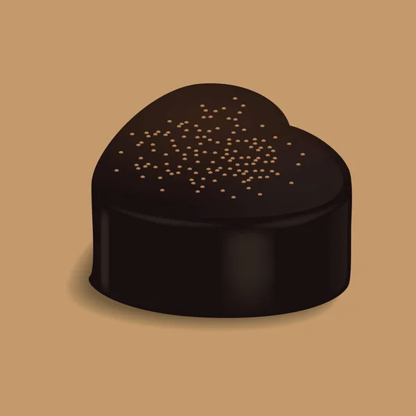 Illustrazione Vettoriale Della Torta Cioccolato — Vettoriale Stock