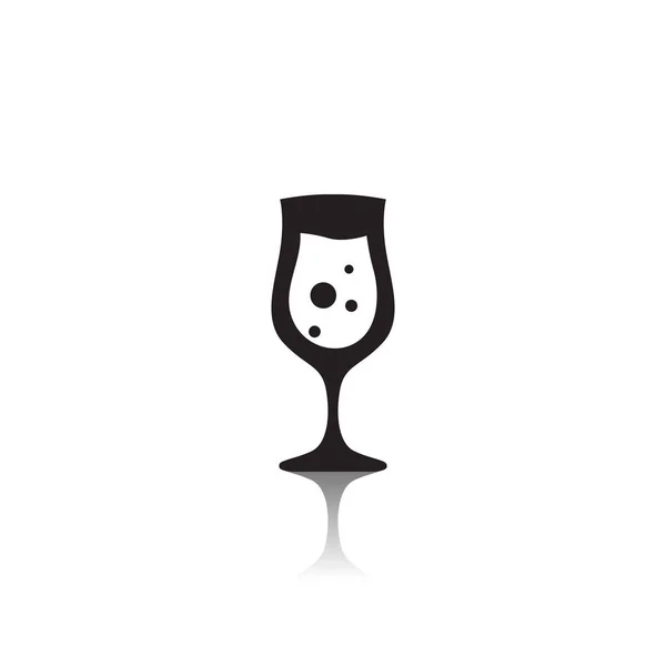 Κρασί Γυαλί Διανυσματική Απεικόνιση — Διανυσματικό Αρχείο