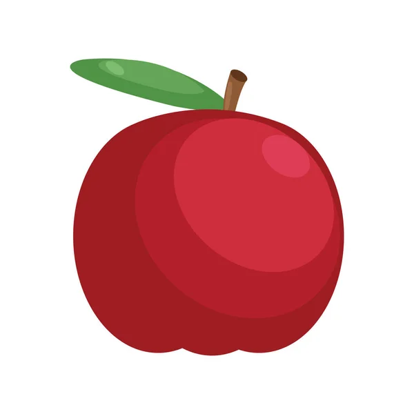 Manzana Roja Icono Vector Ilustración Diseño — Archivo Imágenes Vectoriales