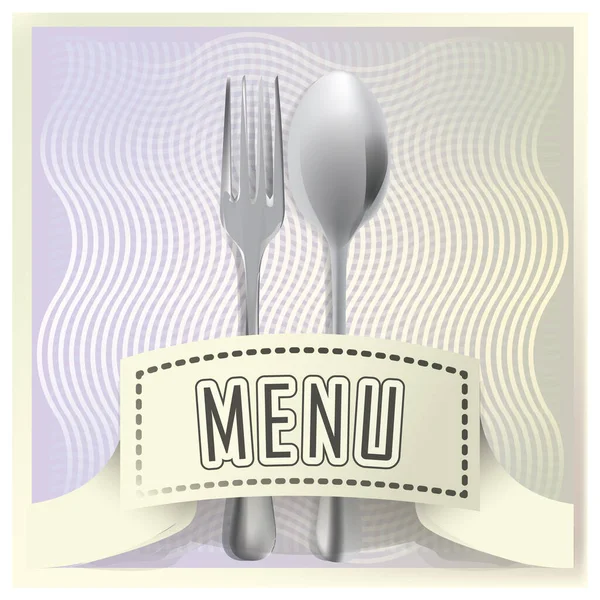 Diseño Menú Restaurante Ilustración Vectorial Estilizada — Archivo Imágenes Vectoriales