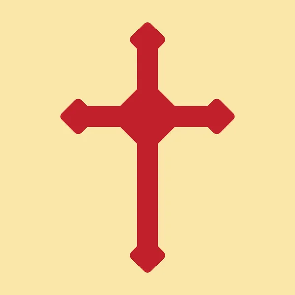 Icono Cruz Santa Ilustración Vectorial — Vector de stock