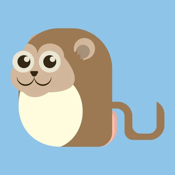 귀여운 원숭이의 — 스톡 벡터