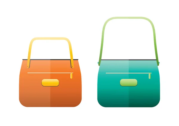 バッグのアイコン フラットなデザインスタイル — ストックベクタ