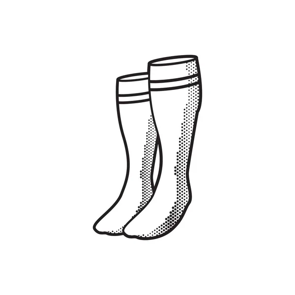 Socken Flaches Symbol Vektorabbildung — Stockvektor