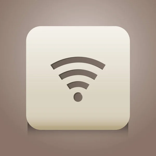 Значок Wifi Векторная Иллюстрация Стиль Плоского Дизайна — стоковый вектор