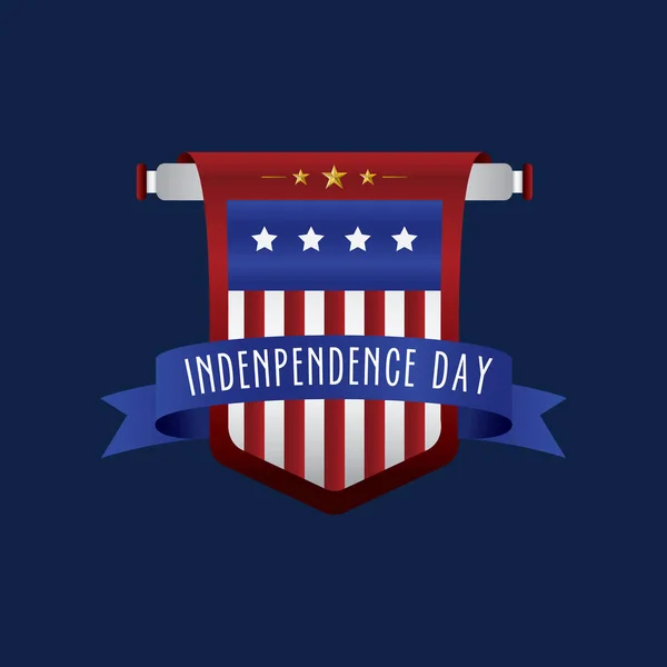 Usa Independence Day Label — Stock Vector