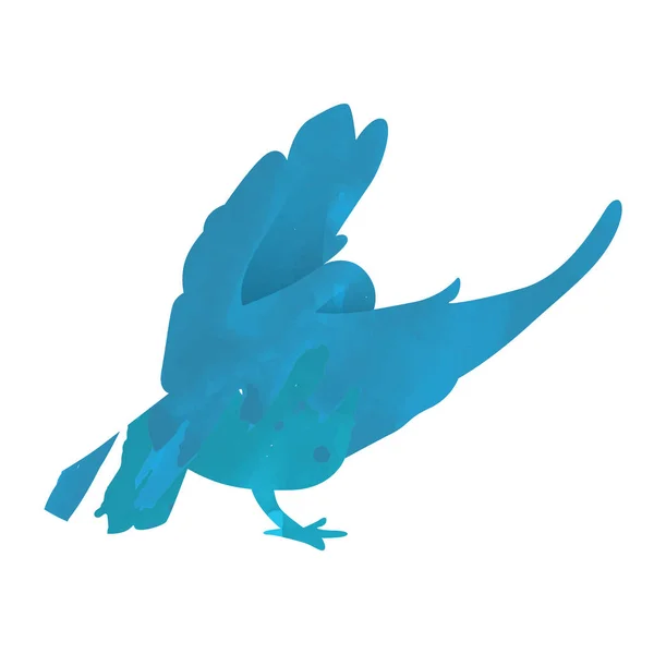 Illustration Vectorielle Oiseau Bleu — Image vectorielle