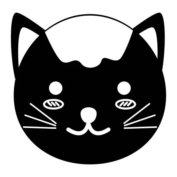 Cat Face Icon Vector Illustration Graphic Design — Stock Vector