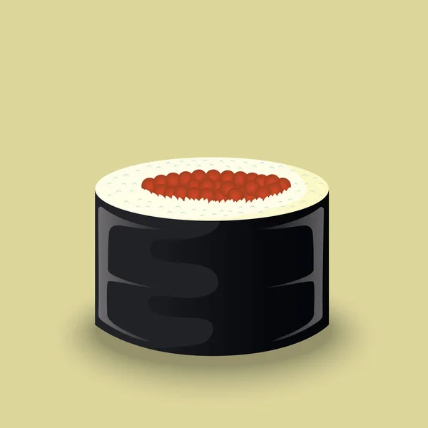 Icono Sushi Vector Ilustración — Vector de stock