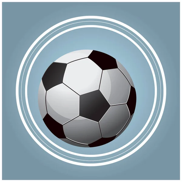 Fußball Ikone Bunte Vektorillustration — Stockvektor