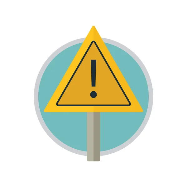 Warning Sign Icon Vector Illustration — Stock Vector