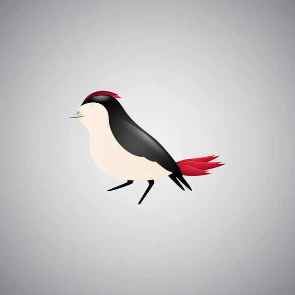 Ilustração Vetorial Pássaro —  Vetores de Stock