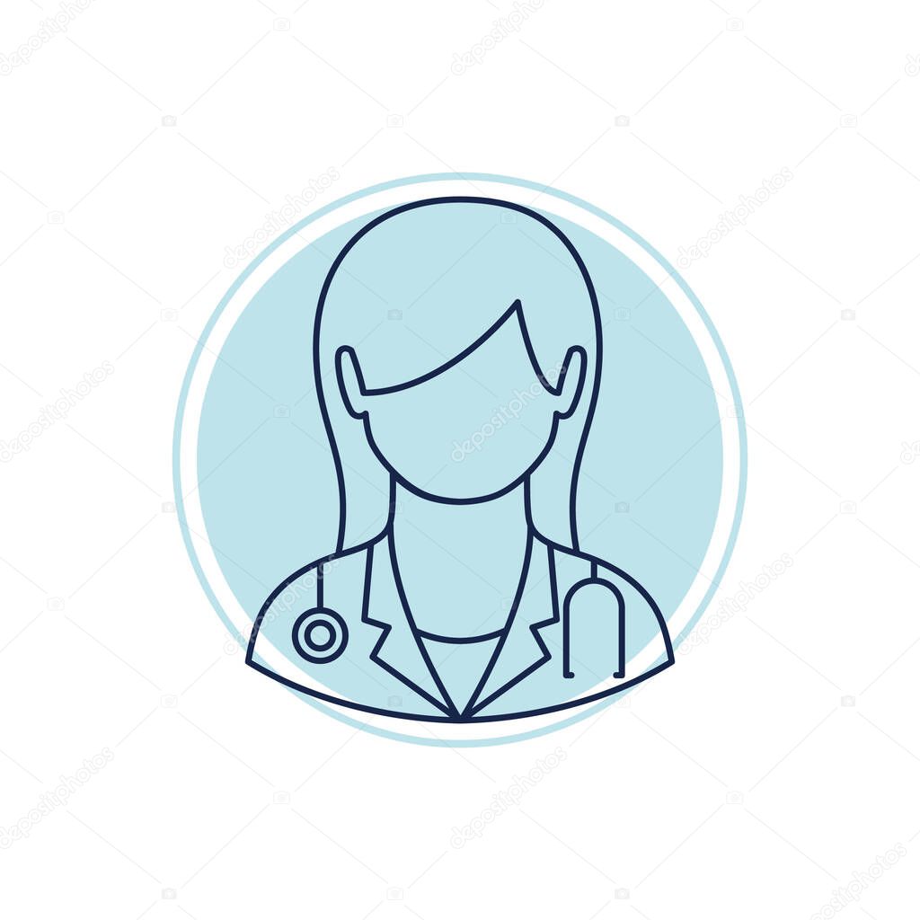 Doctor icon, vector illustration