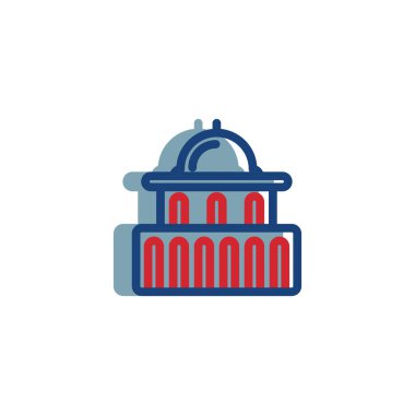 Birleşik Devletler Capitol vektör illüstrasyon simgesi 