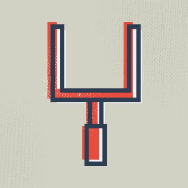 hedef post vektör illüstrasyon simgesi 